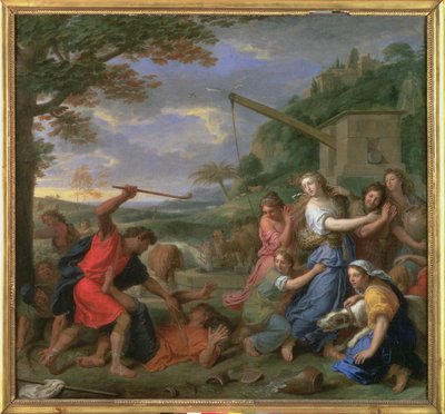 Moses Defending the Daughters of Jethro by Charles Le Brun